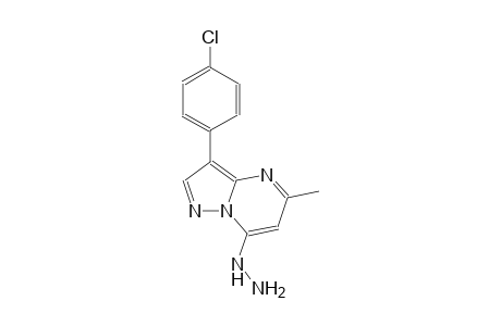 pyrazolo[1,5-a]pyrimidine, 3-(4-chlorophenyl)-7-hydrazino-5-methyl-