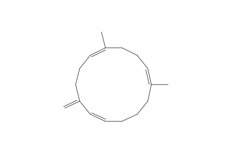 7,11-Dimethyl-3-methylenecyclotetradeca-1(e),6(e),10(e)-triene