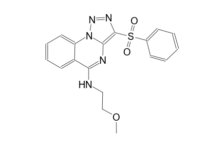 [1,2,3]triazolo[1,5-a]quinazolin-5-amine, N-(2-methoxyethyl)-3-(phenylsulfonyl)-