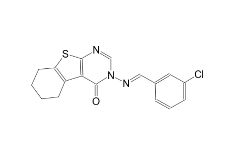 3-{[(E)-(3-chlorophenyl)methylidene]amino}-5,6,7,8-tetrahydro[1]benzothieno[2,3-d]pyrimidin-4(3H)-one