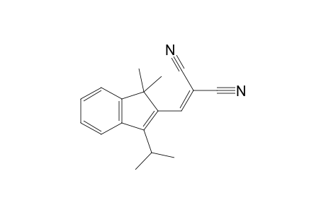 2-[(1,1-dimethyl-3-propan-2-yl-2-indenyl)methylidene]propanedinitrile