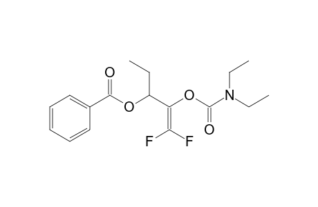 2-(N,N-Diethylcarbamoyloxy)-1,1-difluoropent-1-en-3-yl benzoate