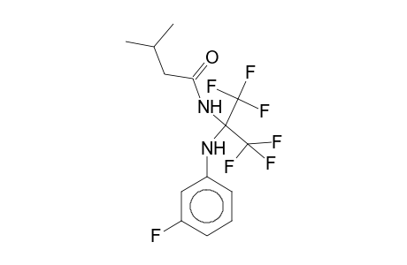 N-[2,2,2-Trifluoro-1-(3-fluoroanilino)-1-(trifluoromethyl)ethyl]isovaleramide