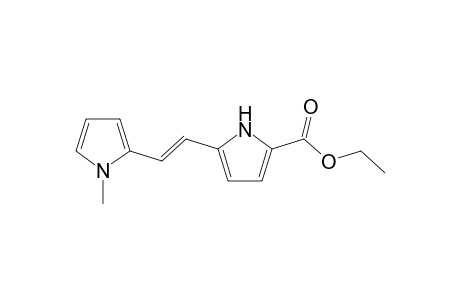 5-[(2-(1-methyl-1H-pyrrol-2-yl)ethenyl]-1H-pyrrole-2-carboxylic acid ethyl ester