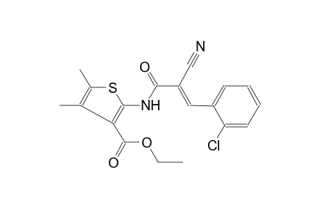 3-thiophenecarboxylic acid, 2-[[(2E)-3-(2-chlorophenyl)-2-cyano-1-oxo-2-propenyl]amino]-4,5-dimethyl-, ethyl ester