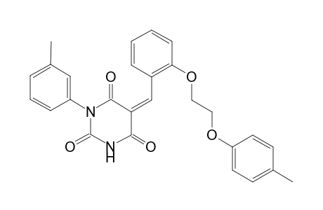 (5Z)-5-[2-[2-(4-methylphenoxy)ethoxy]benzylidene]-1-(m-tolyl)barbituric acid