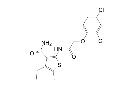 2-{[(2,4-dichlorophenoxy)acetyl]amino}-4-ethyl-5-methyl-3-thiophenecarboxamide