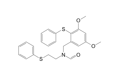 N-[(3,5-dimethoxy-2-phenylsulfanyl-phenyl)methyl]-N-(2-phenylsulfanylethyl)formamide