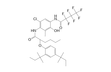 Hexanamide, 2-[2,4-bis(1,1-dimethylpropyl)phenoxy]-N-[6-chloro-4-[(2,2,3,3,4,4,4-heptafluoro-1-oxobutyl)amino]-3-hydroxy-2-methylphenyl]-