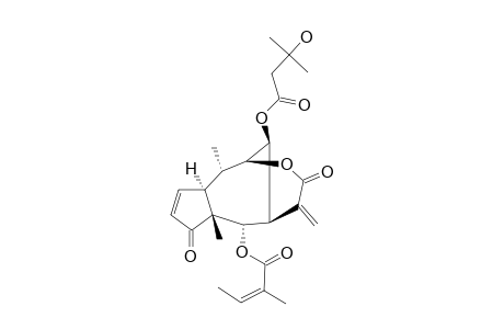 ATHROLIDE_C;1-S*,7-R,10-(H)-R*-4-OXO-6-S*-[(Z)-2-METHYL-2-BUTENOYLOXY]-8-S*-(3-HYDROXY-3-METHYLBUTANOYLOXY)-PSEUDO