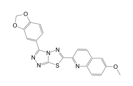 quinoline, 2-[3-(1,3-benzodioxol-5-yl)[1,2,4]triazolo[3,4-b][1,3,4]thiadiazol-6-yl]-6-methoxy-
