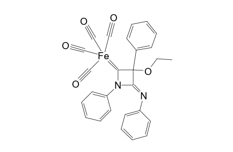 Tetracarbonyl[3-ethoxy-1,3-diphenyl-4-(phenylimino)-2-azetidinyliden]iron