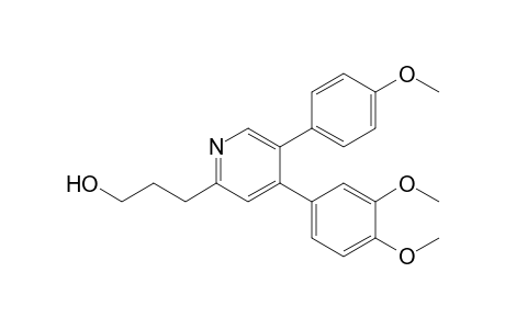 4-(3',4'-Dimethoxyphenyl)-5-(p-methoxyphenyl)-2-[2"-(hydroxymethyl)ethyl]-pyridine