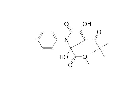 3-(2,2-Dimethyl-propionyl)-2,4-dihydroxy-5-oxo-1-p-tolyl-2,5-dihydro-1H-pyrrole-2-carboxylic acid methyl ester