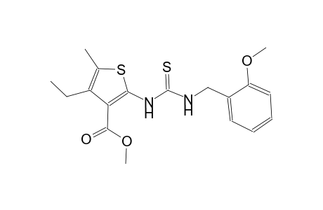 methyl 4-ethyl-2-({[(2-methoxybenzyl)amino]carbothioyl}amino)-5-methyl-3-thiophenecarboxylate