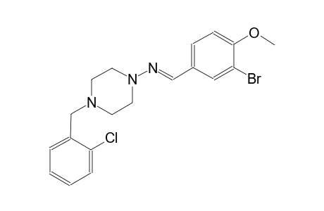 N-[(E)-(3-bromo-4-methoxyphenyl)methylidene]-4-(2-chlorobenzyl)-1-piperazinamine