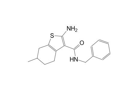 2-amino-N-benzyl-6-methyl-4,5,6,7-tetrahydro-1-benzothiophene-3-carboxamide