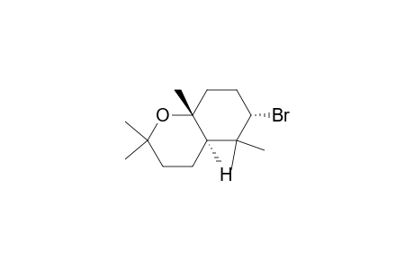 (4a.alpha.,6.alpha.,8a.beta.)-(.+-.)-6-bromooctahydro-2,2,5,5,8a-pentamethyl-2H-1-benzopyran