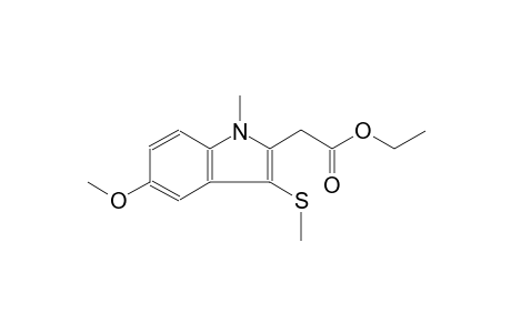 ethyl [5-methoxy-1-methyl-3-(methylsulfanyl)-1H-indol-2-yl]acetate