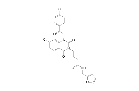 4-(7-chloro-1-[2-(4-chlorophenyl)-2-oxoethyl]-2,4-dioxo-1,4-dihydro-3(2H)-quinazolinyl)-N-(2-furylmethyl)butanamide