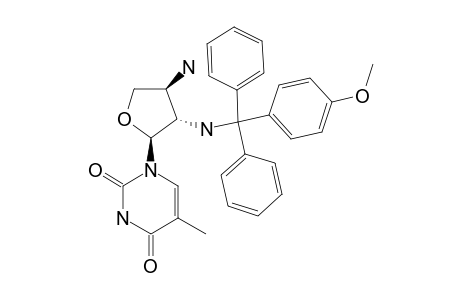1-[3-AMINO-2',3'-DIDEOXY-2'-N-[(DIPHENYL)-(4-METHOXYPHENYL)-METHYL]-ALPHA-L-THREO-FURANOSYL]-THYMINE