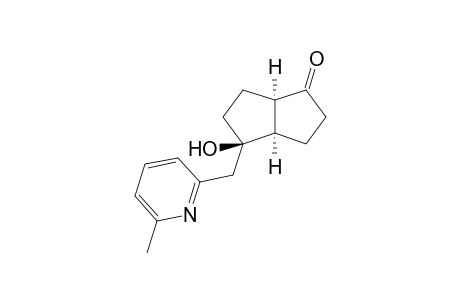 (3aR,4R,6aR)-4-hydroxy-4-[(6-methyl-2-pyridinyl)methyl]-2,3,3a,5,6,6a-hexahydropentalen-1-one