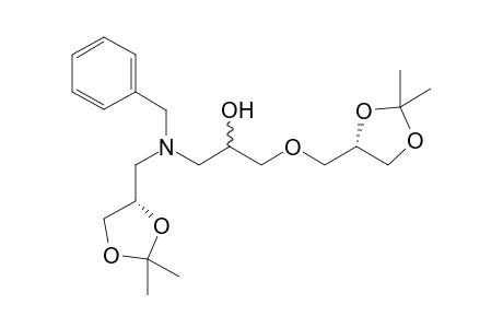 (2'S,2RS,2"S)-N-Benzyl-1-(N-(2',3'-O-isopropylideneglycerol)amino-3-(2",3"-O-isipropylideneglycerol)propan-2-ol