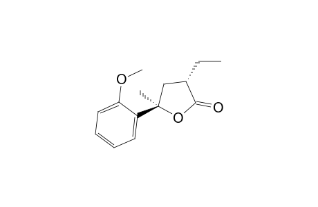 (3S,5R)-3-ethyl-5-(2-methoxyphenyl)-5-methyl-2-oxolanone