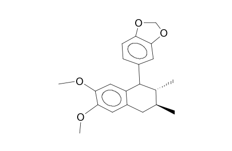 4-(3,4-METHYLENEDIOXYPHENYL)-3,4-DIMETHY-6,7-DIMETHOXYTETRAHYDRONAPHTHALENE