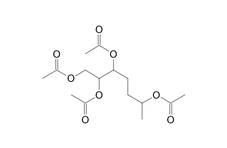 1,2,3,6-Heptanetetrol, tetraacetate