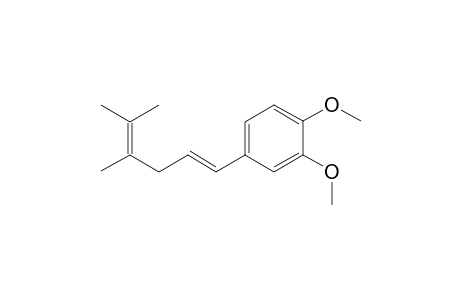 [(1E)-4,5-Dimethylhexa-1,4-dien-1-yl]-3,4-dimethoxybenzene