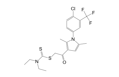 carbamodithioic acid, diethyl-, 2-[1-[4-chloro-3-(trifluoromethyl)phenyl]-2,5-dimethyl-1H-pyrrol-3-yl]-2-oxoethyl ester