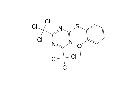 1,3,5-Triazine, 2-[(2-methoxyphenyl)thio]-4,6-bis(trichloromethyl)-