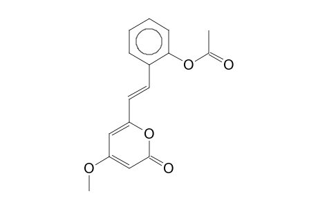 2H-Pyran-2-one, 6-[2-E-(2-acetoxyphenyl)ethenyl]-4-methoxy-