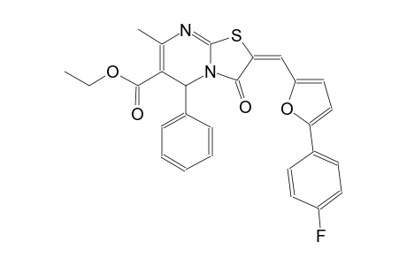 ethyl (2E)-2-{[5-(4-fluorophenyl)-2-furyl]methylene}-7-methyl-3-oxo-5-phenyl-2,3-dihydro-5H-[1,3]thiazolo[3,2-a]pyrimidine-6-carboxylate