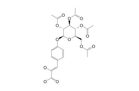 4-O-BETA-(2',3',4',6'-TETRAACETYL)-GLUCOPYRANOSYLOXY-Z-8-HYDROXY-CINNAMIC-ACID