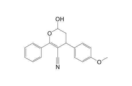 6-Phenyl-4-(4'-methoxyphenyl)-2-hydroxy-3,4-dihydro-2H-pyrane-5-carbonitrile