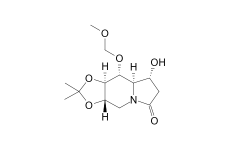 (1R,6S,7S,8R,8aR)-1-Hydroxy-6,7-(isopropylidenedioxy)-8-(methoxymethoxy)-3-oxoindolizidine