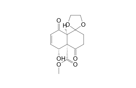 (4'aS,5'R,8'aS)-5'-hydroxy-4',8'-diketo-spiro[1,3-dioxolane-2,1'-2,3,5,8a-tetrahydronaphthalene]-4'a-carboxylic acid methyl ester