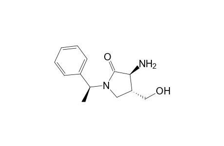 (3S,4R,1'S)-3-Amino-4-hydroxymethyl-1-(1'-phenylethyl)pyrrolidin-2-one