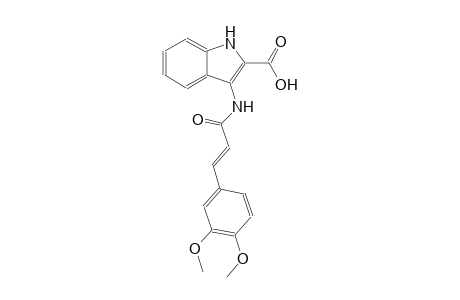 3-{[(2E)-3-(3,4-dimethoxyphenyl)-2-propenoyl]amino}-1H-indole-2-carboxylic acid