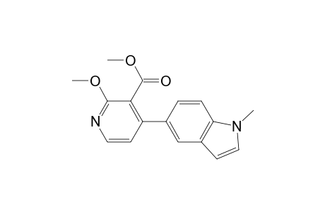2-methoxy-4-(1-methyl-1H-indol-5-yl)-3-pyridinecarboxylic acid methyl ester