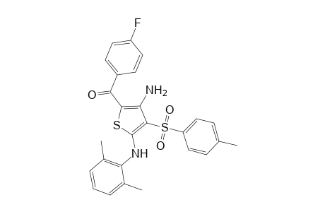 Methanone, [3-amino-5-[(2,6-dimethylphenyl)amino]-4-[(4-methylphenyl)sulfonyl]-2-thienyl](4-fluorophenyl)-