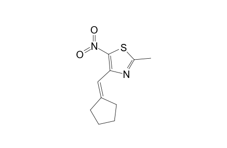 2-Methyl-4-cyclopentylidenemethyl-5-nitrothiazole