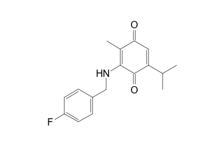 5-Isopropyl-2-methyl-3-(4-fluorobenzylamino)-1,4-benzoquinone