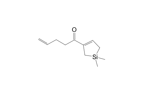 1-(4,4-Dimethyl-4-silacyclopent-1-en-1-yl)pent-4-en-1-one