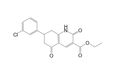 3-quinolinecarboxylic acid, 7-(3-chlorophenyl)-1,2,5,6,7,8-hexahydro-2,5-dioxo-, ethyl ester