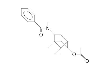 2-endo-Benzoylamino-5-exo-acetyl-N-methyl-bornane