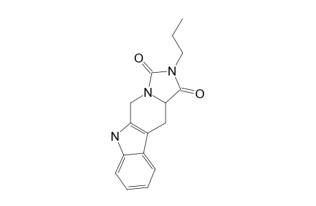 2-N-PROPYL-1,3-DIOXO-6H-1,2,3,5,11,11A-HEXAHYDROIMIDAZO-[1,5-B]-BETA-CARBOLINE