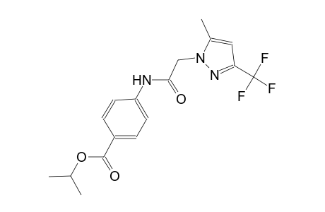 isopropyl 4-({[5-methyl-3-(trifluoromethyl)-1H-pyrazol-1-yl]acetyl}amino)benzoate